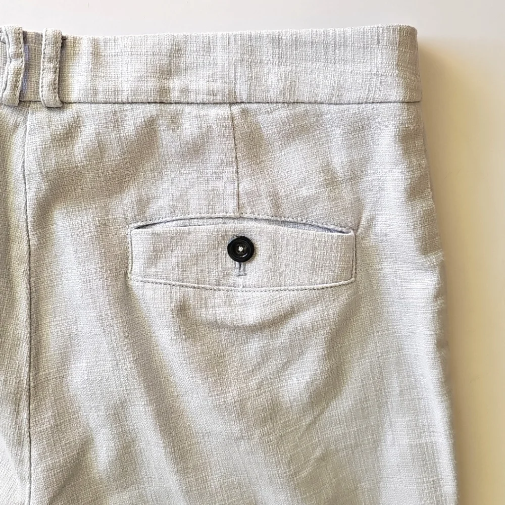 Anthropologie Light Blue Essential Slim Cotton Trouser Pants Size 10 - Picture 16 of 16